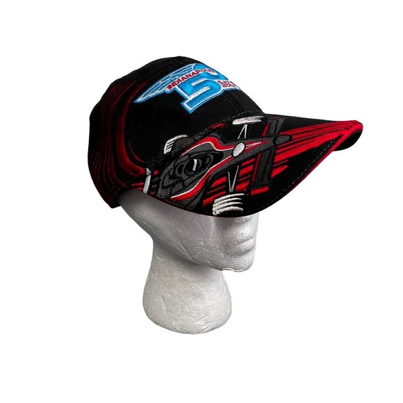 Indianapolis 500 Strapback Hat Motor Speedway Black Embroidered 96th 2012